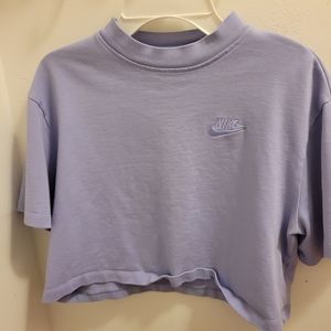 Nike sport purple crop top